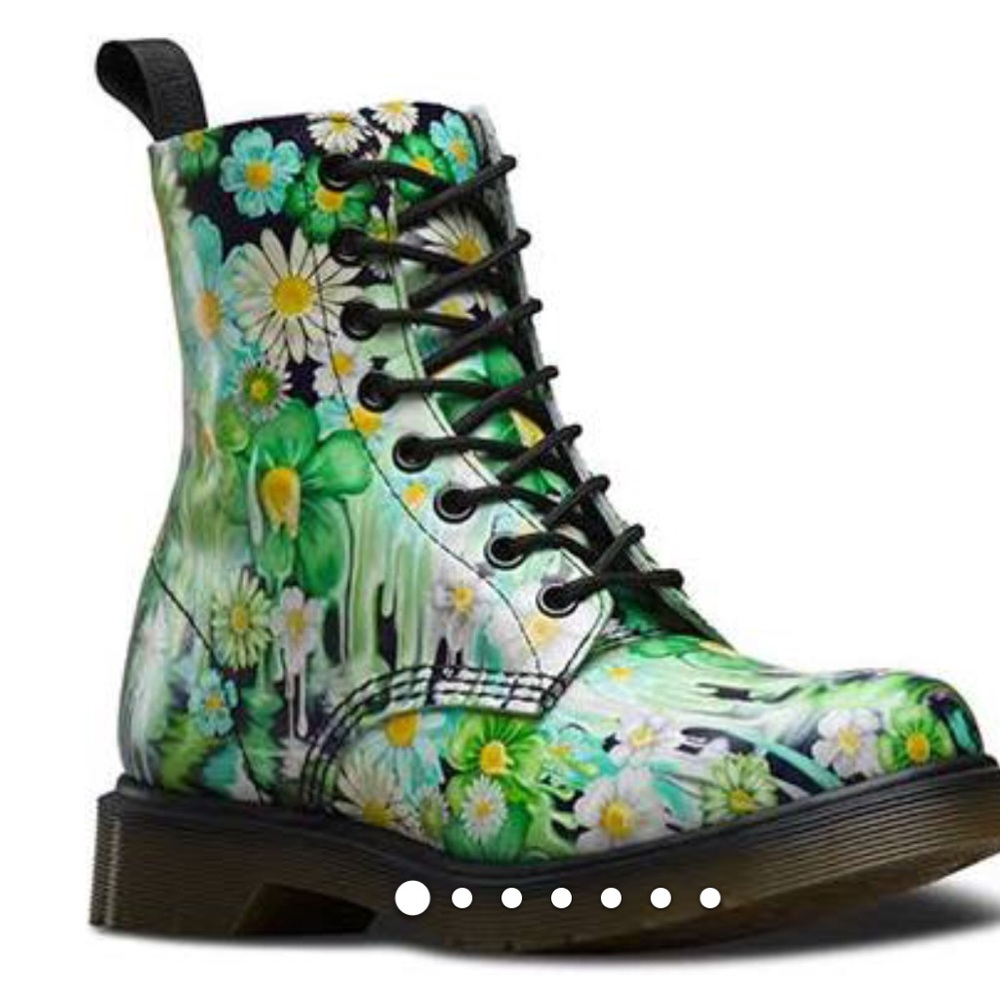 Dr Martens Pascal 8-eye boot green floral